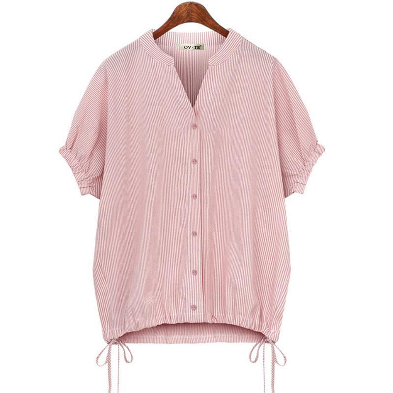 Women’s Loose Striped Raglan Sleeve Blouse