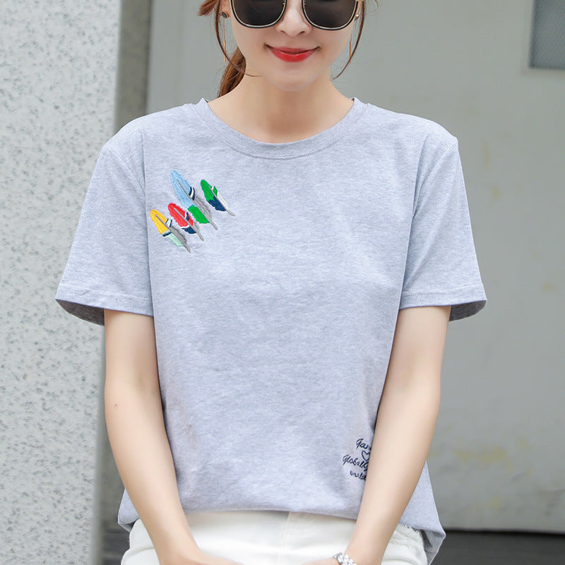Women’s Loose Cotton Student T-Shirt