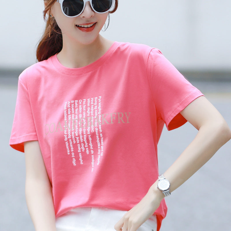 Women’s Loose Cotton Student T-Shirt