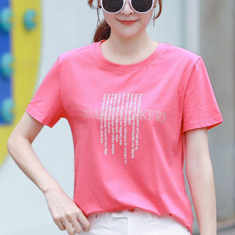 Women’s Loose Cotton Student T-Shirt