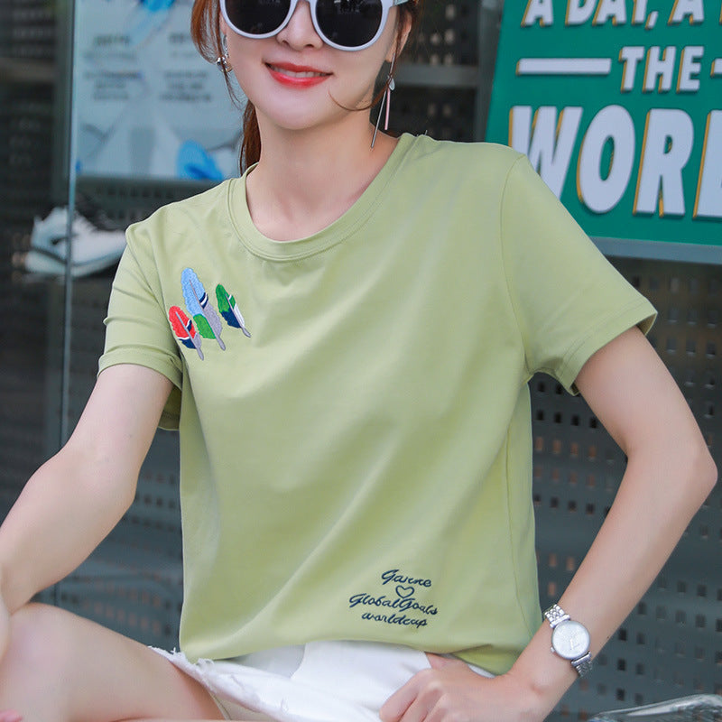 Women’s Loose Cotton Student T-Shirt