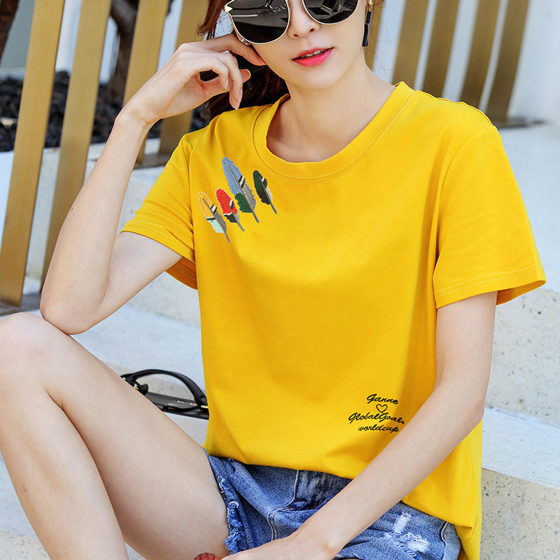 Women’s Loose Cotton Student T-Shirt