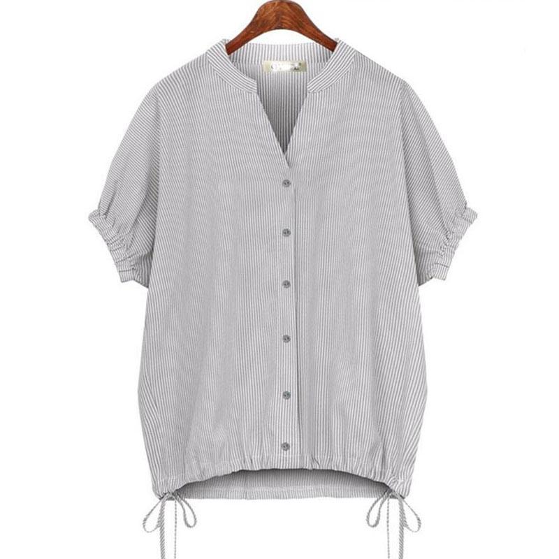 Women’s Loose Striped Raglan Sleeve Blouse