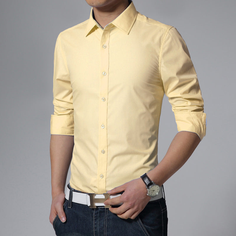 Men’s French Tuxedo Formal Dress Shirt